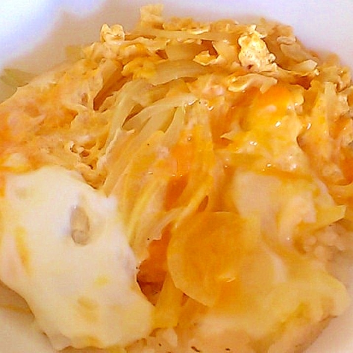 子供に大人気 じゃがいもと玉ねぎの簡単卵とじ 丼 レシピ 作り方 By かっぺ4217 楽天レシピ